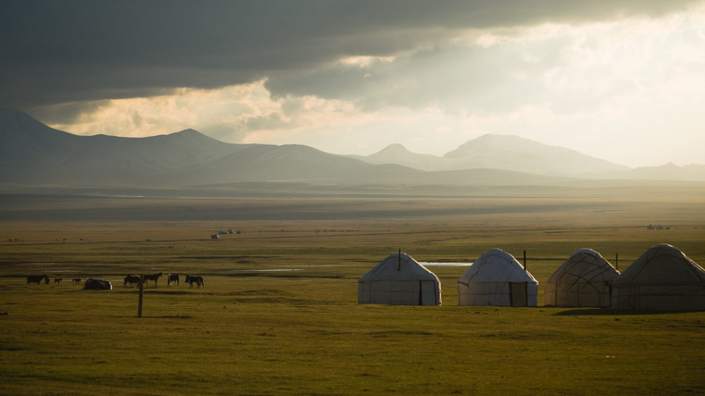 yurt stays in trekking in Kyrgyzstan