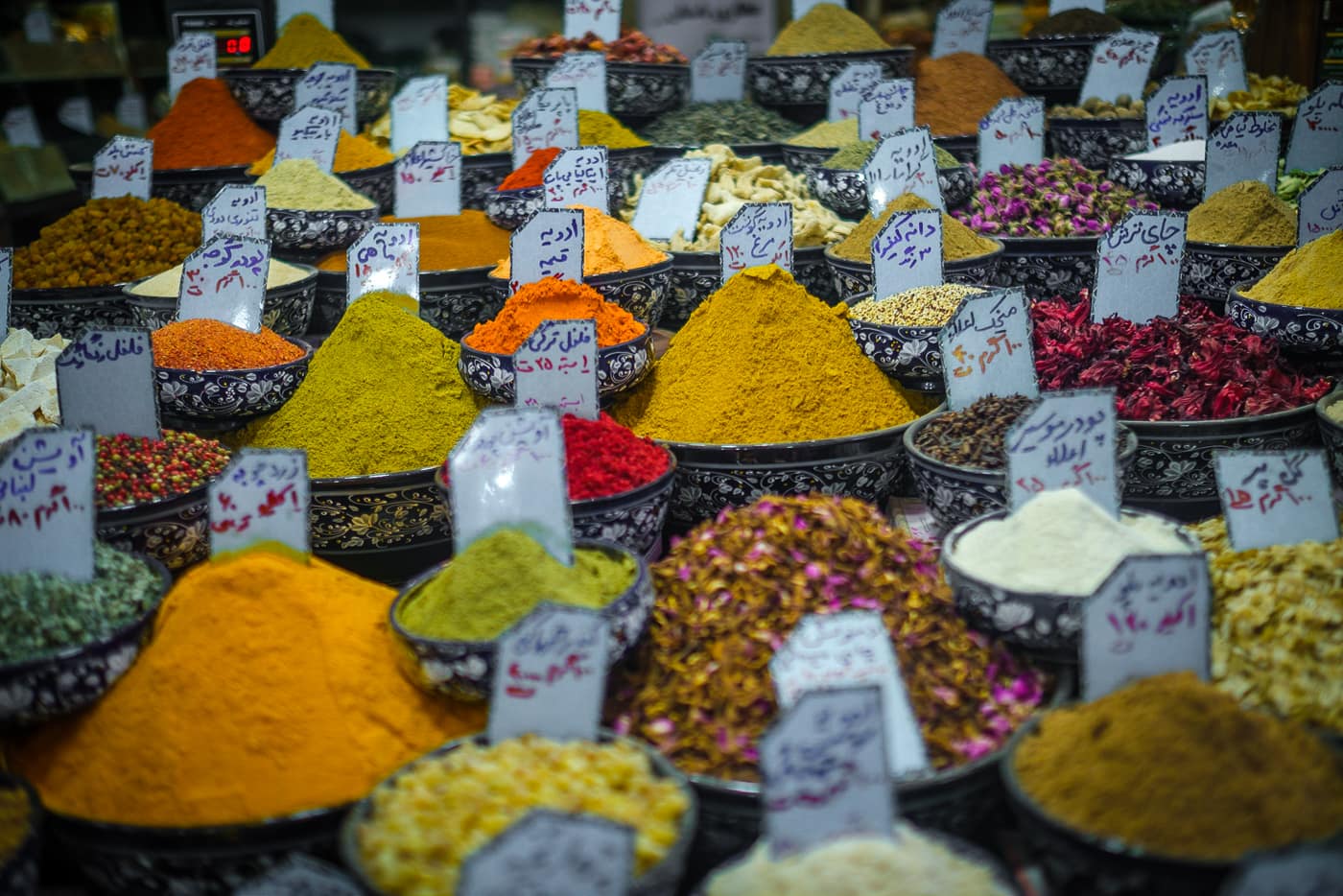 iran food market spices