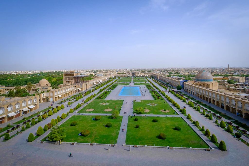 isfahan arial view of the place iran