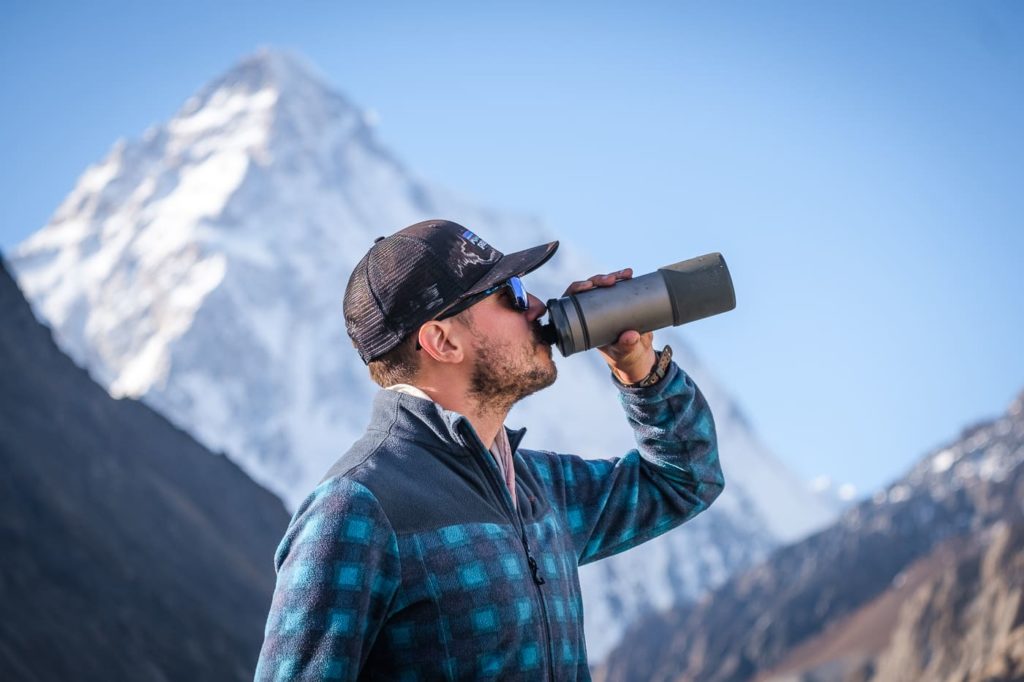 Chris Lininger at K2 Base Camp