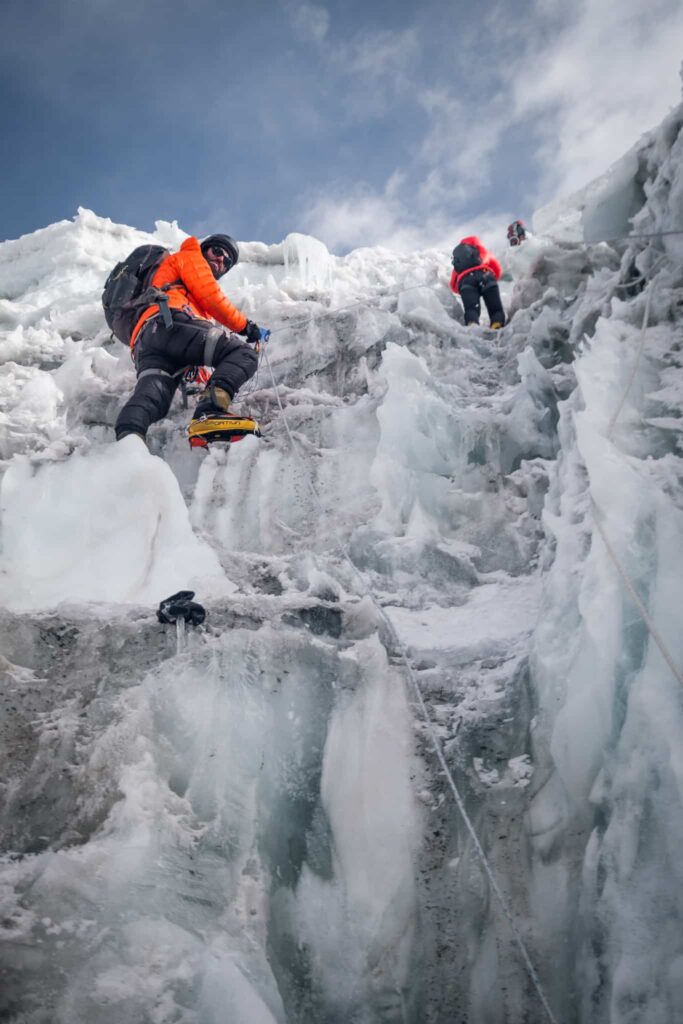 Ice climbing in Nepal