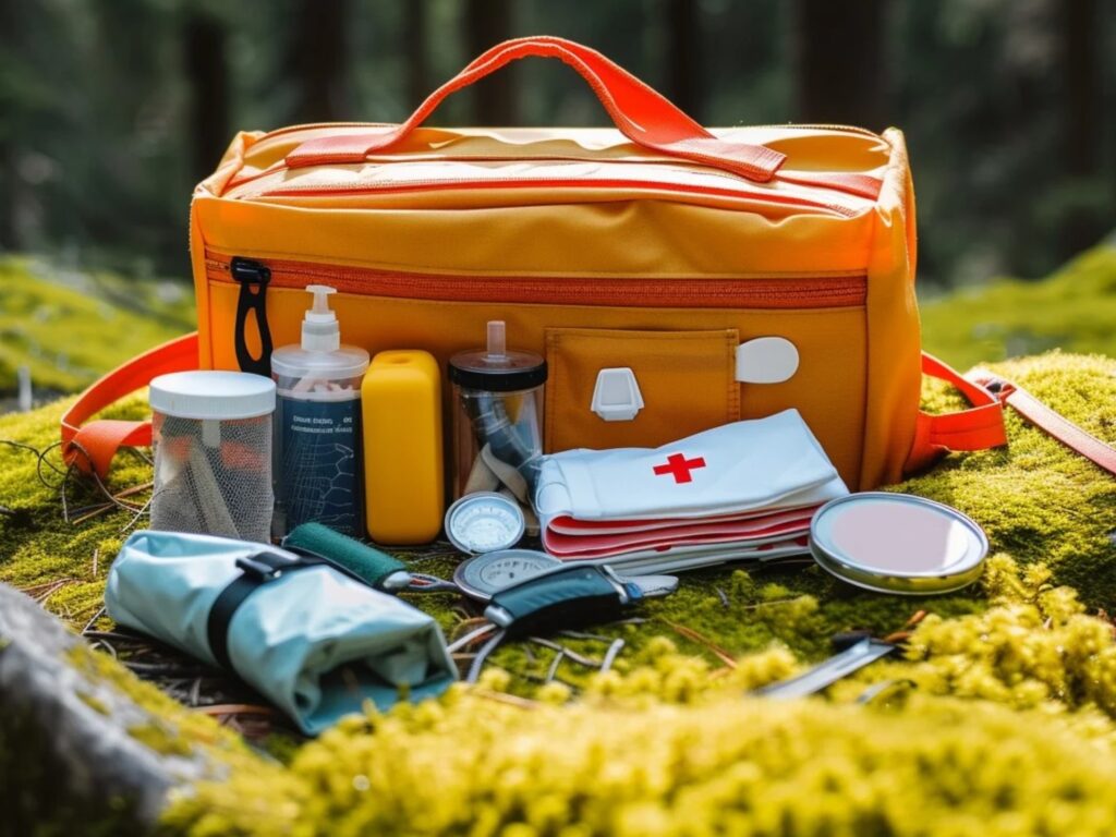 first aid kit in the field