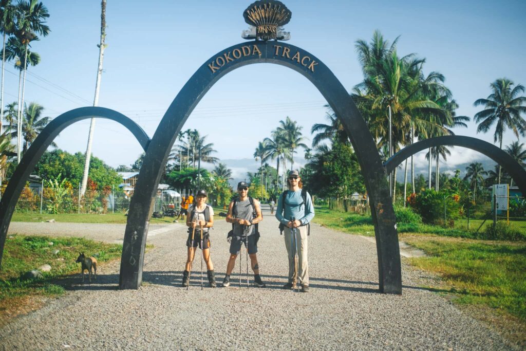 Trekkers on the Kokoda track