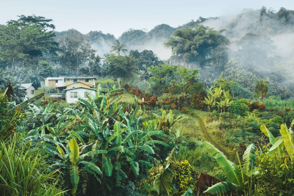 Mountain village in PNG