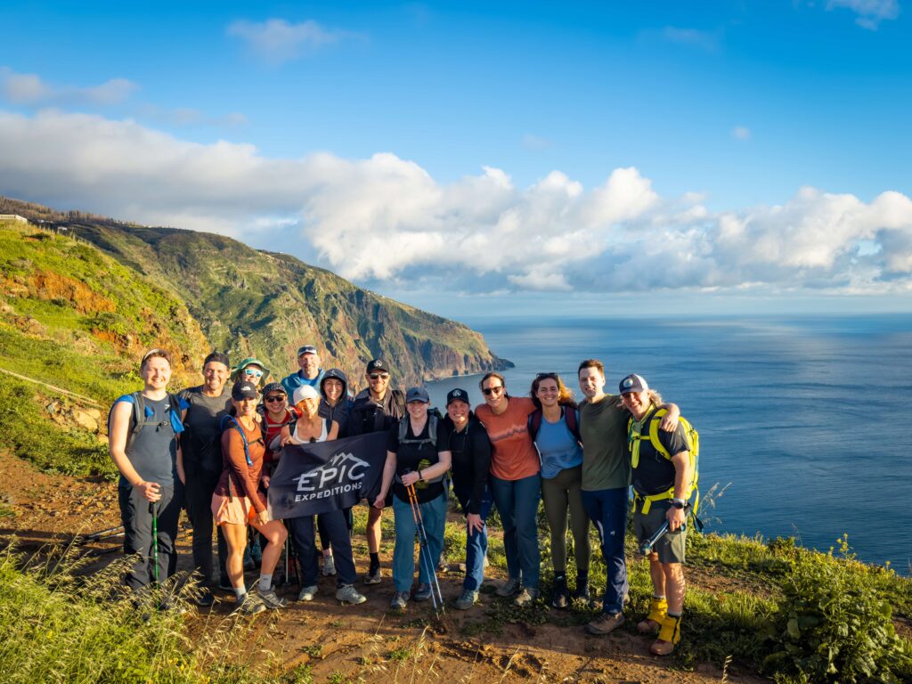 Hiking group on Madeira island
