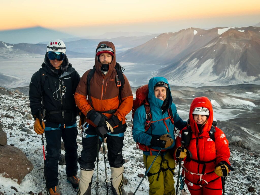 Hikers in the mountains