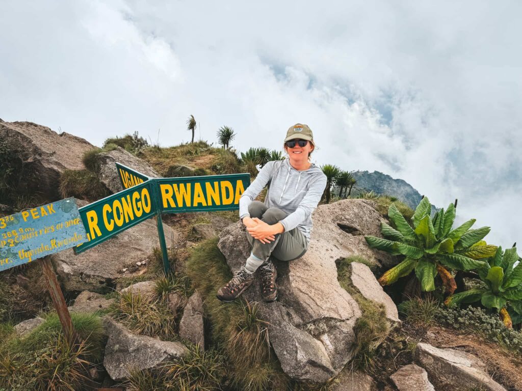 Trekker in Uganda