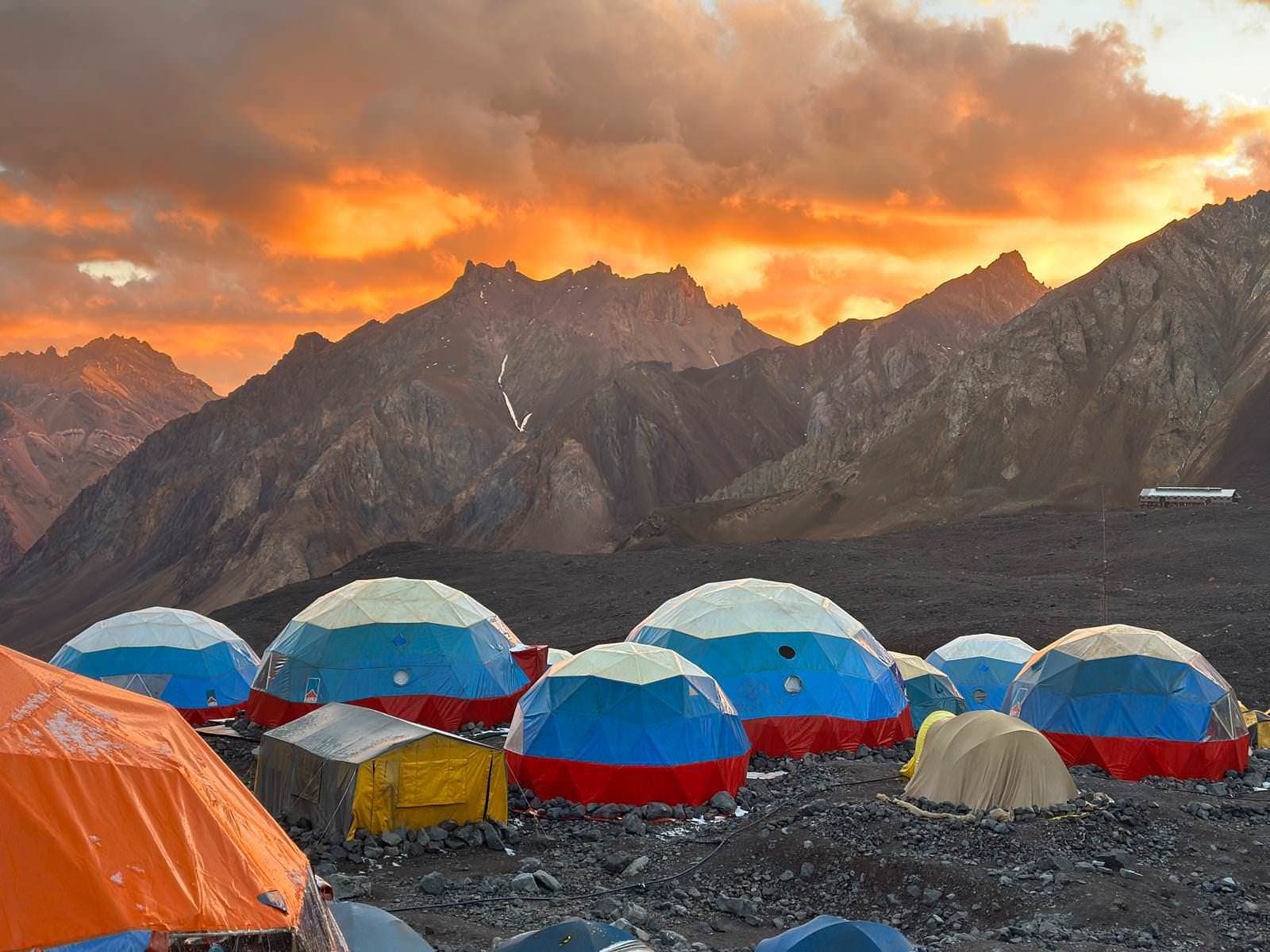 Aconcagua expedition scene