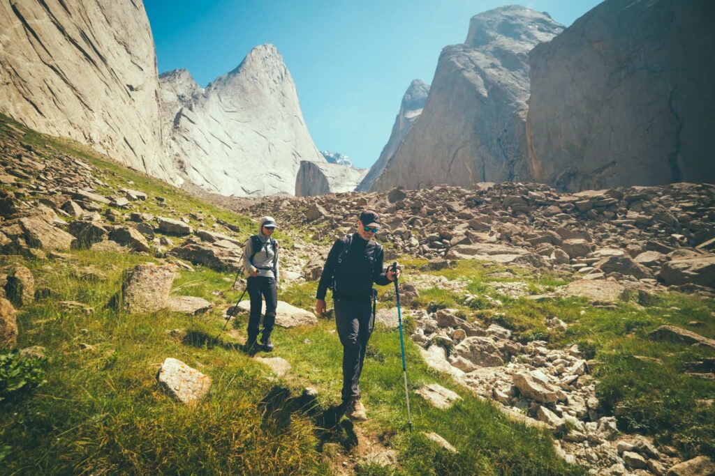 Hikers in the Mountains
