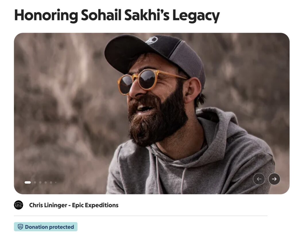 Sohail memorial donation