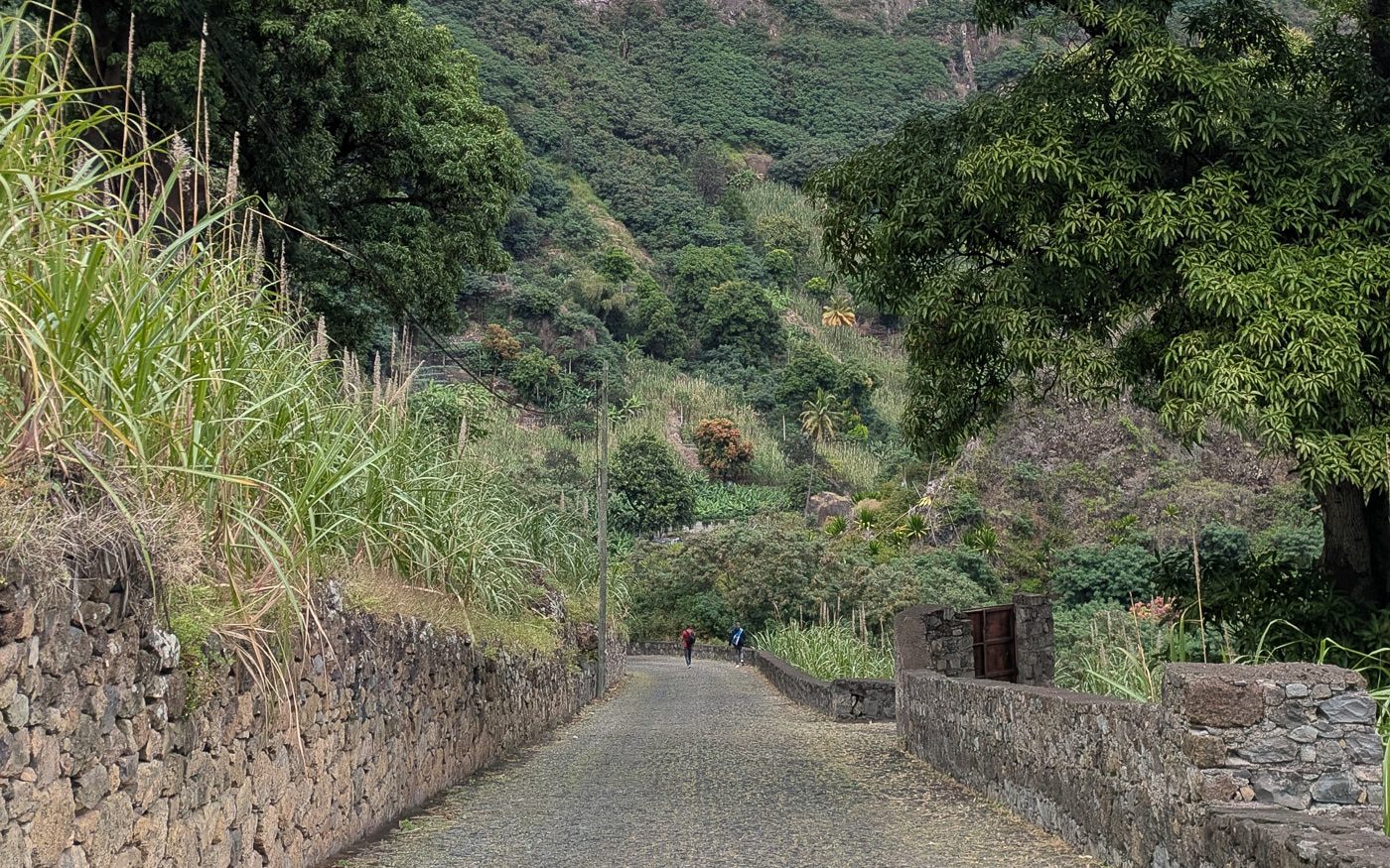Cape verde rural mountain road