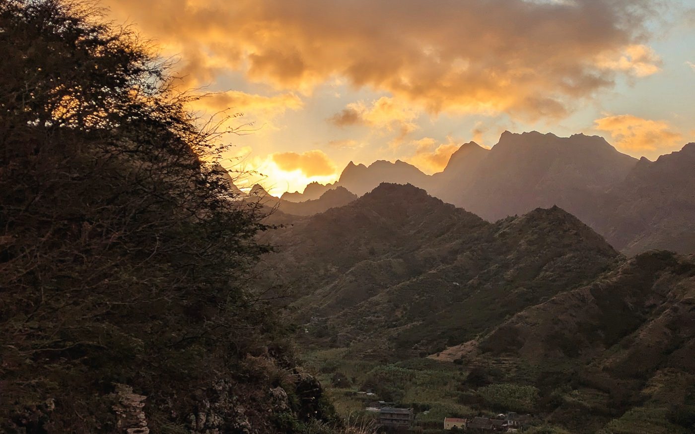 Sunset hike in Cape Verde
