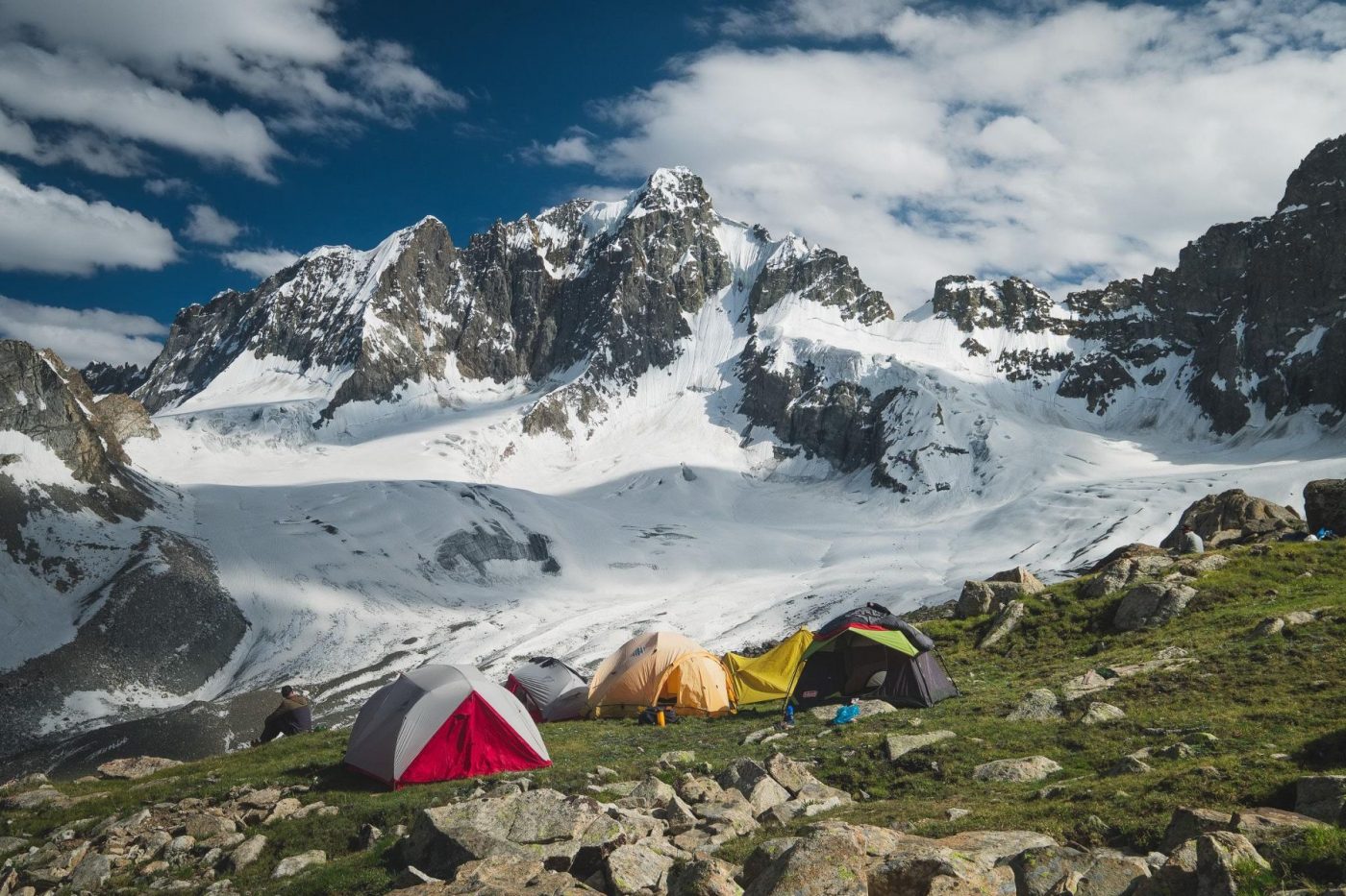 high camp at barah broq hiking in skardu region pakistan